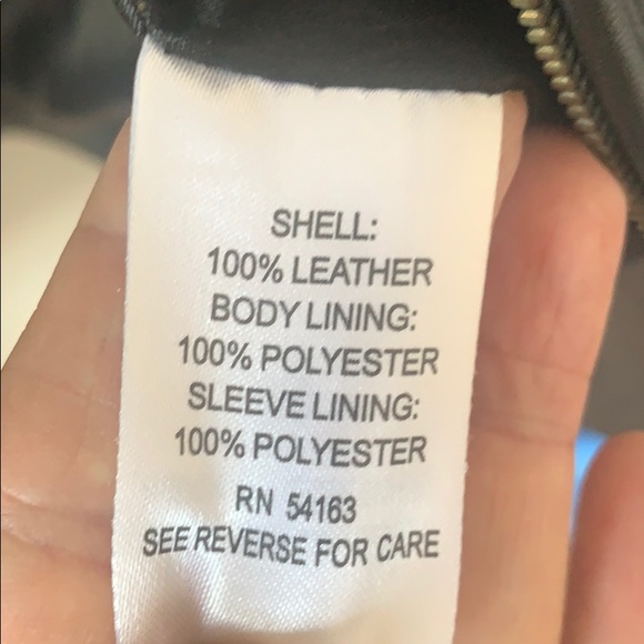 Calvin Klein Leather Moto Jacket - Picture 8 of 11